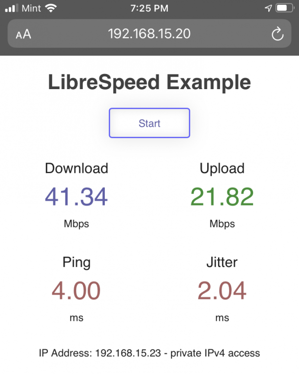 LibreSpeed Example.png