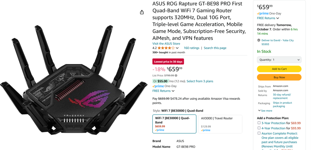 Screenshot 2024-10-06 at 13-17-52 Amazon.com ASUS ROG Rapture GT-BE98 PRO First Quad-Band WiFi...png